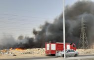 بالصور حريق هائل أسفل أبراج الضغط العالي بالمنطقة الصناعية بمدينة ٦أكتوبر
